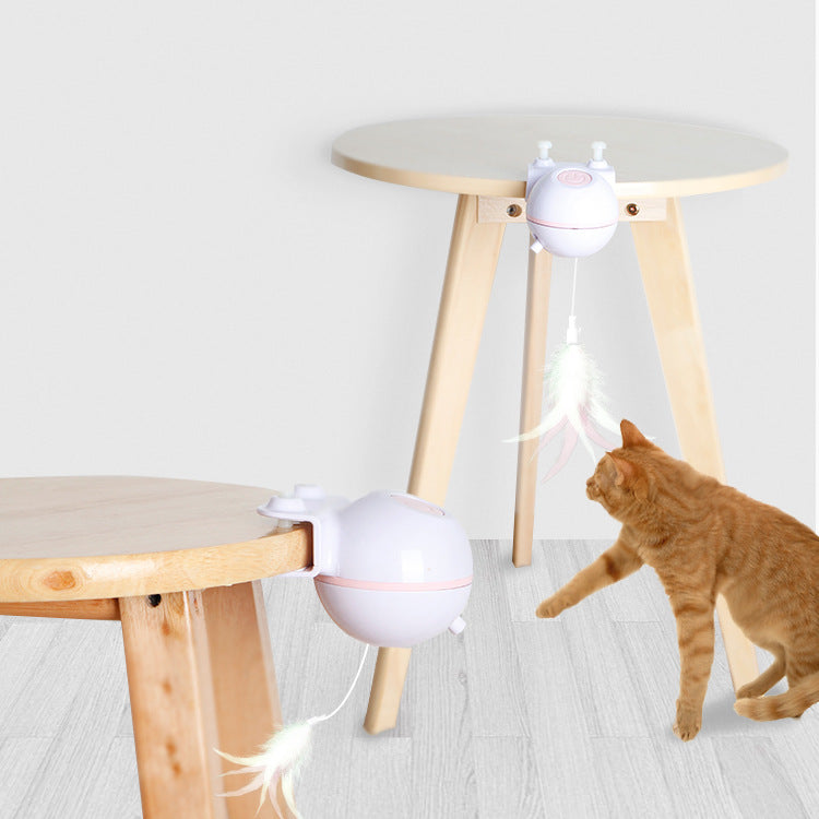 Cat Toy Ball with USB Electric Teaser Wand (Replaceable)