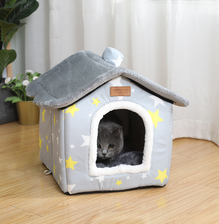 Fluffy Cat Bed House