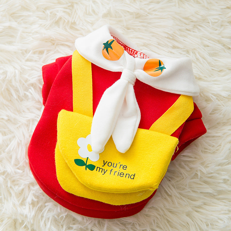 Cute Cartoon Cat Clothes for Autumn and Winter