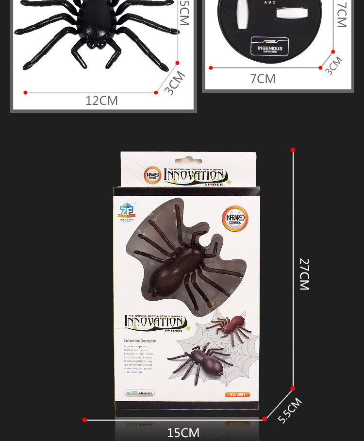 Remote-Controlled Spider Electronic Cat Toy